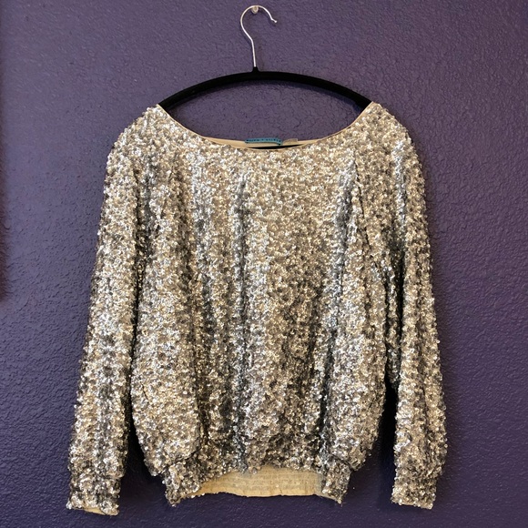 Alice + Olivia Tops - || Alice + Olivia Sequin Top ||
